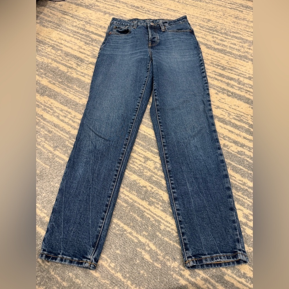 Old Navy Women's OG Straight Leg Jeans - Dark Blue